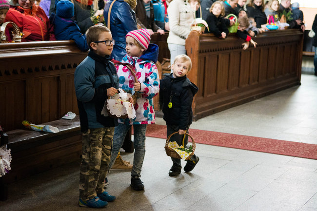 Święcenie pokarmów w kościele św. Boboli ZDJĘCIA
