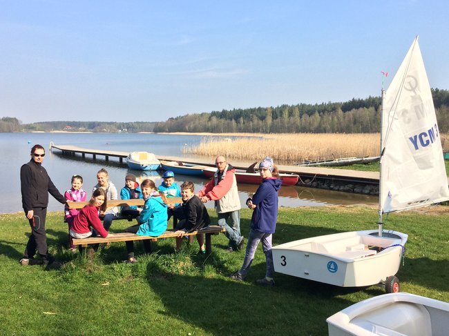 Białe żagle na Decznie