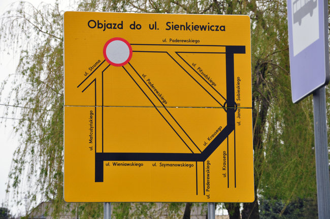 Budowa ronda. Zamknięty przejazd