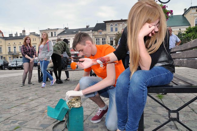 Głośna muzyka na rynku