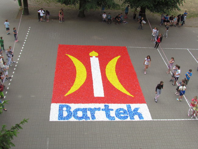 Herb z nakrętek dla Bartka