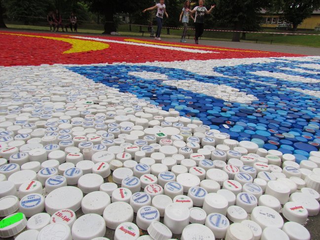 Herb z nakrętek dla Bartka