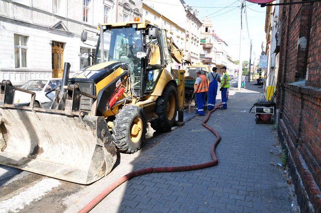 Awaria wodociągu na Mickiewicza
