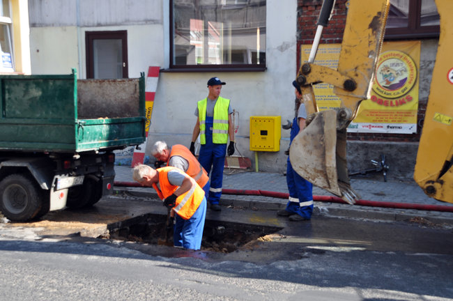 Awaria wodociągu na Mickiewicza