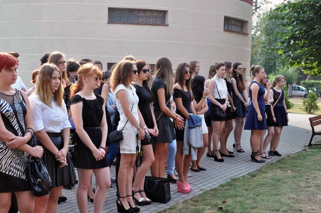 Strażak w gronie nauczycielskim 1 LO