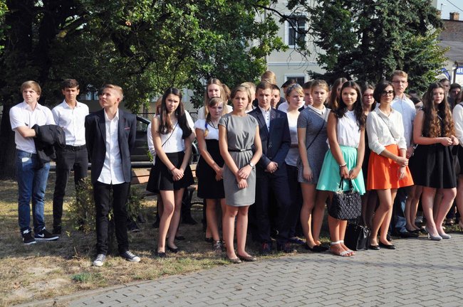 Strażak w gronie nauczycielskim 1 LO