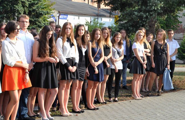 Strażak w gronie nauczycielskim 1 LO