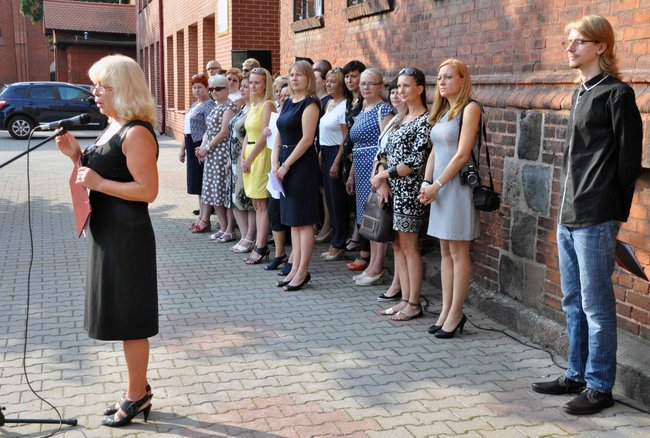 Strażak w gronie nauczycielskim 1 LO