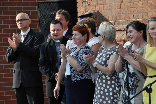 Strażak w gronie nauczycielskim 1 LO