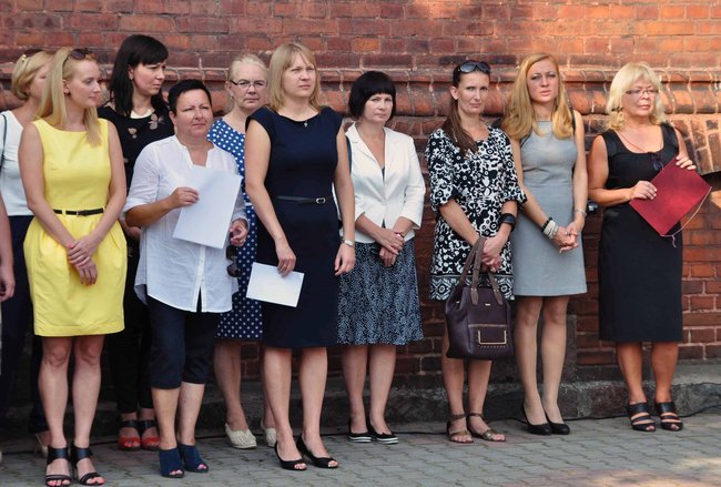 Strażak w gronie nauczycielskim 1 LO