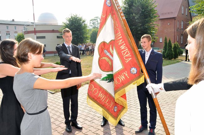 Strażak w gronie nauczycielskim 1 LO