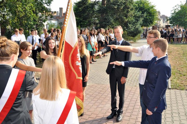 Strażak w gronie nauczycielskim 1 LO