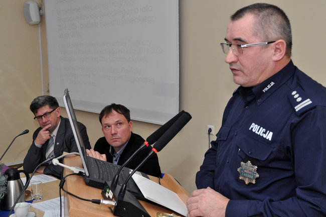 Komendant pożegnał się z radnymi