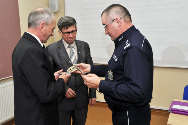 Komendant pożegnał się z radnymi