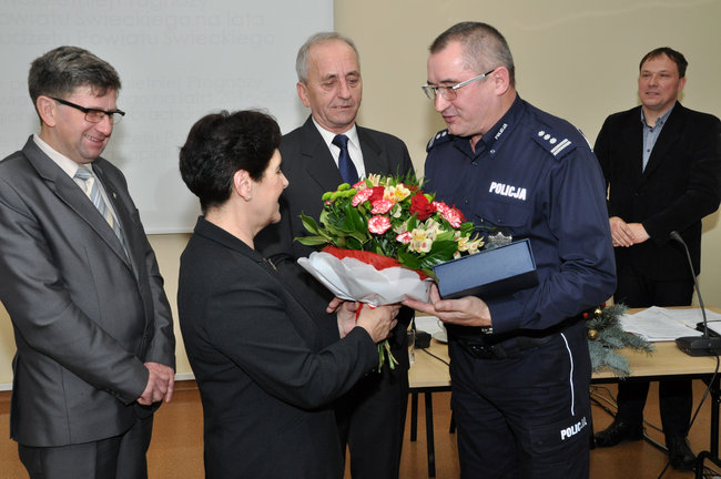 Komendant pożegnał się z radnymi