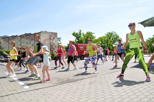 Zumba przy hali