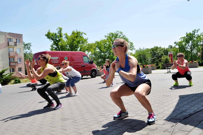 Zumba przy hali