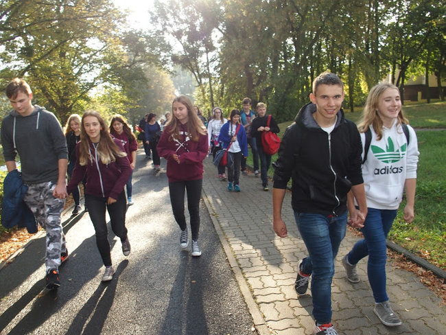Uczniowie G2 witali jesień
