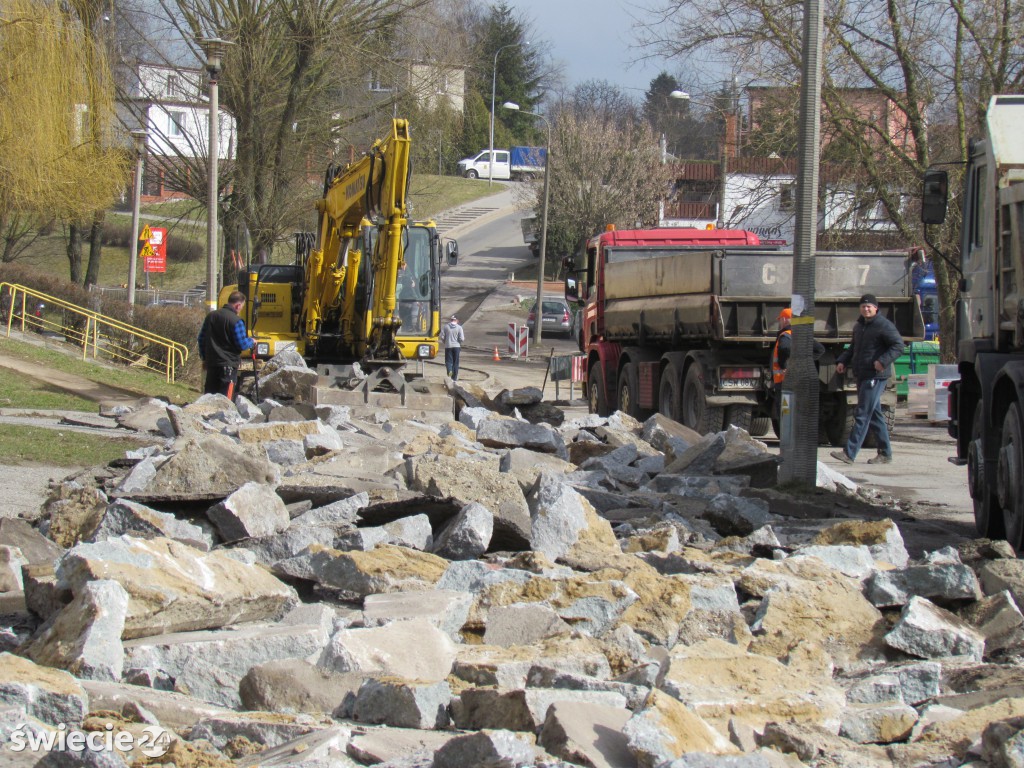 Remont parkingu przy Wyszyńskiego