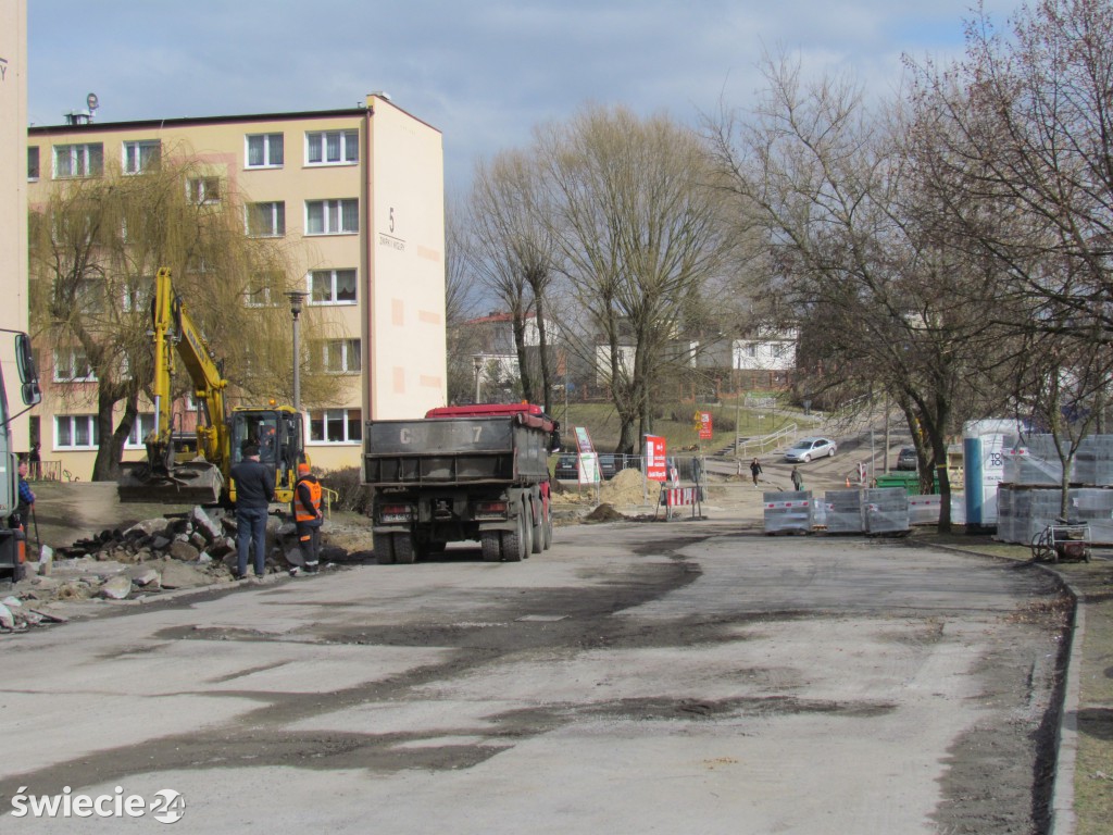 Remont parkingu przy Wyszyńskiego