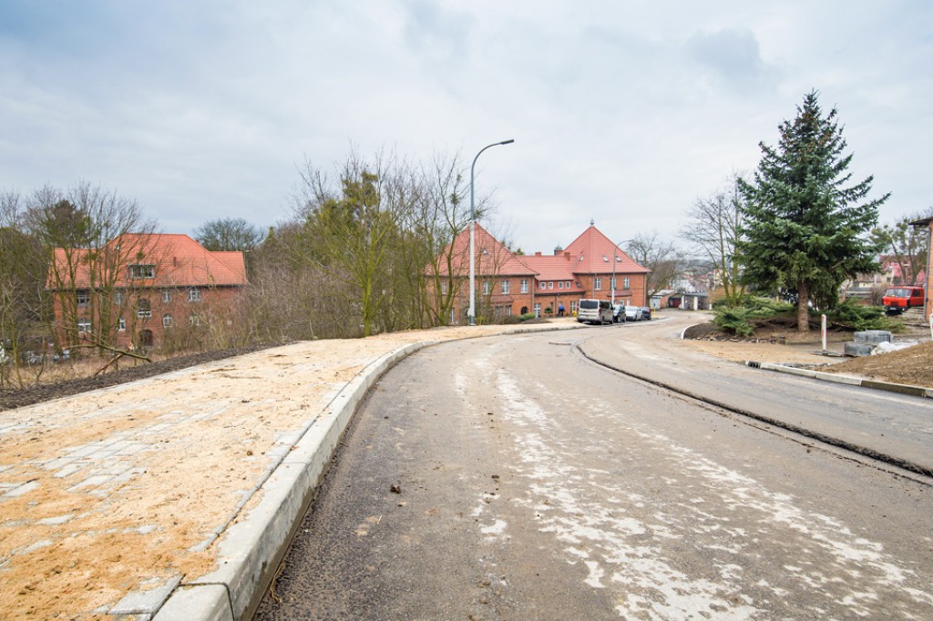 Budowa na drogi na terenie 