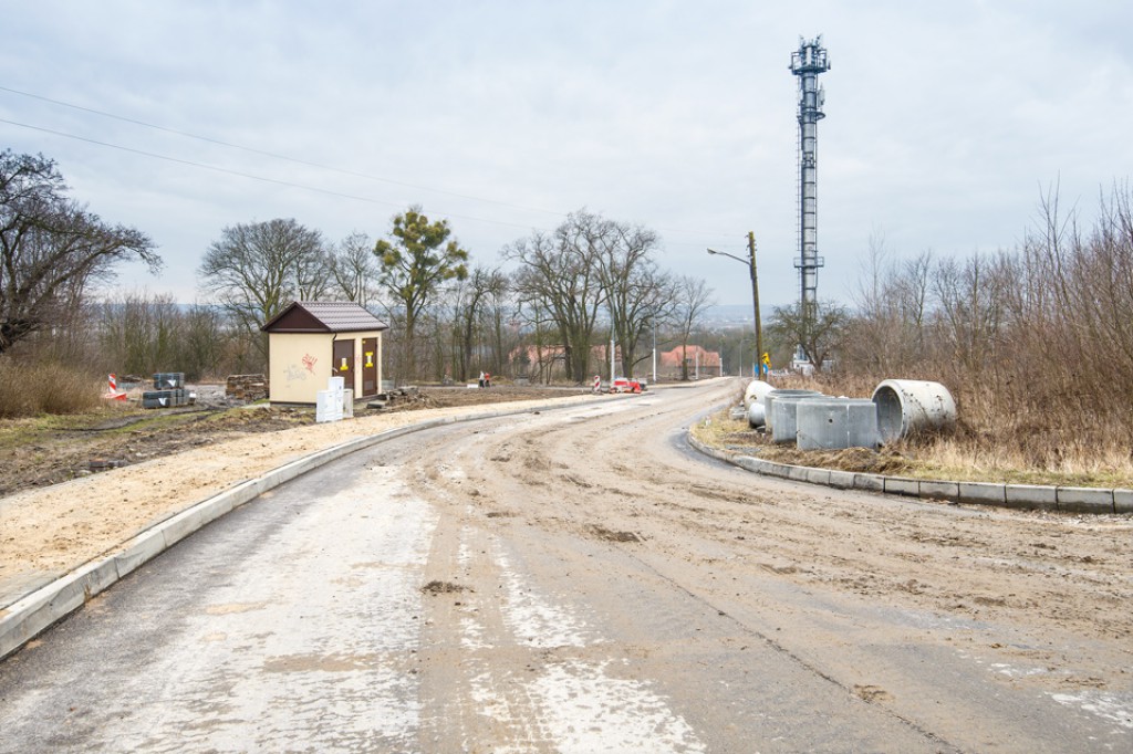 Budowa na drogi na terenie 