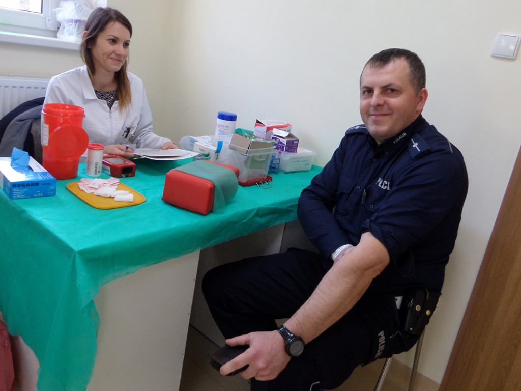 Świeccy policjanci oddali krew