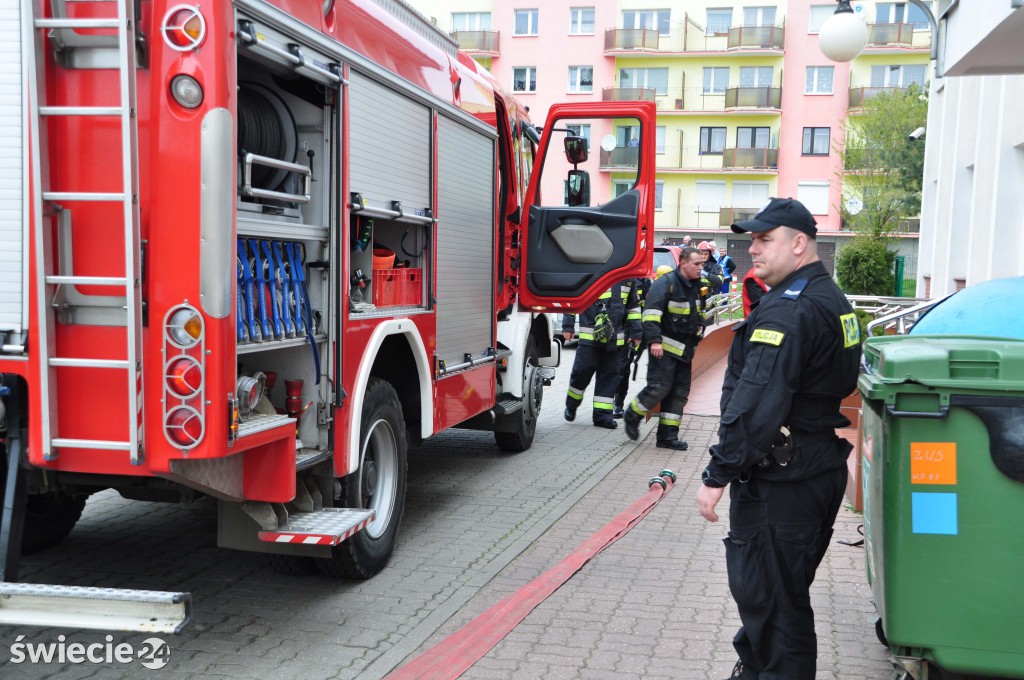 Ewakucja pracowników ZUS w Świeciu