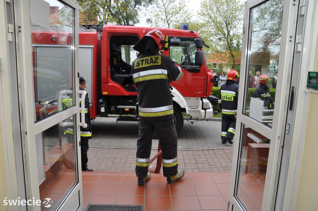 Ewakucja pracowników ZUS w Świeciu