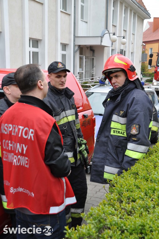 Ewakucja pracowników ZUS w Świeciu