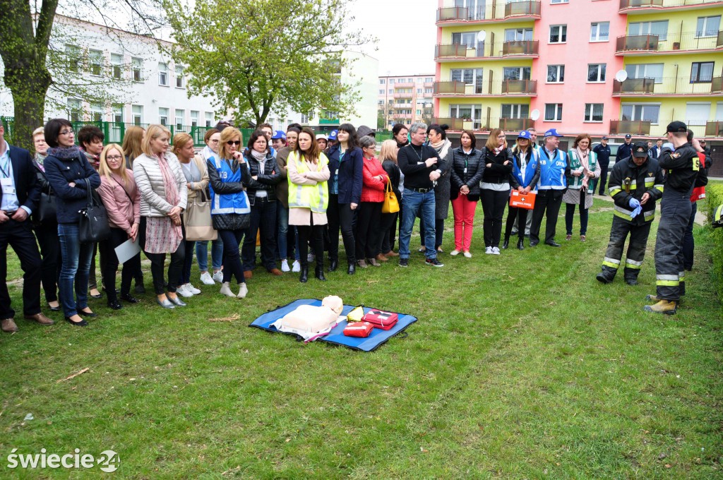 Ewakucja pracowników ZUS w Świeciu