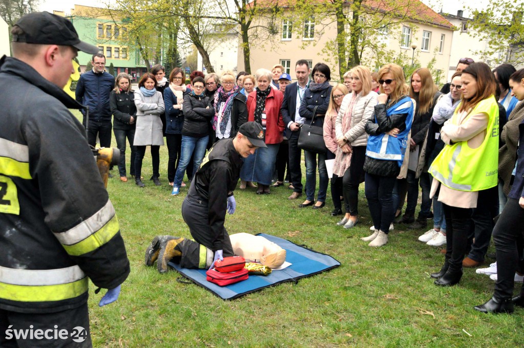Ewakucja pracowników ZUS w Świeciu