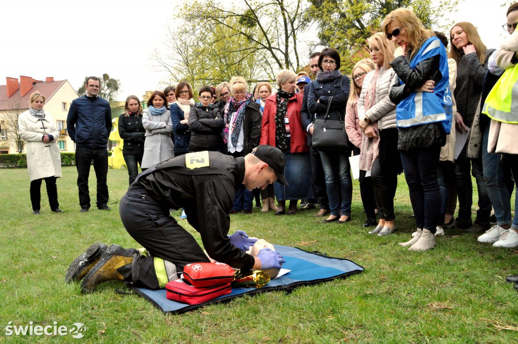 Ewakucja pracowników ZUS w Świeciu