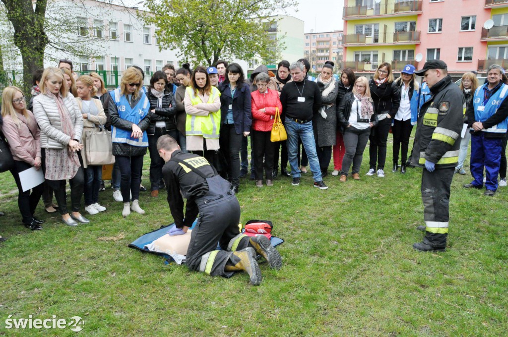 Ewakucja pracowników ZUS w Świeciu