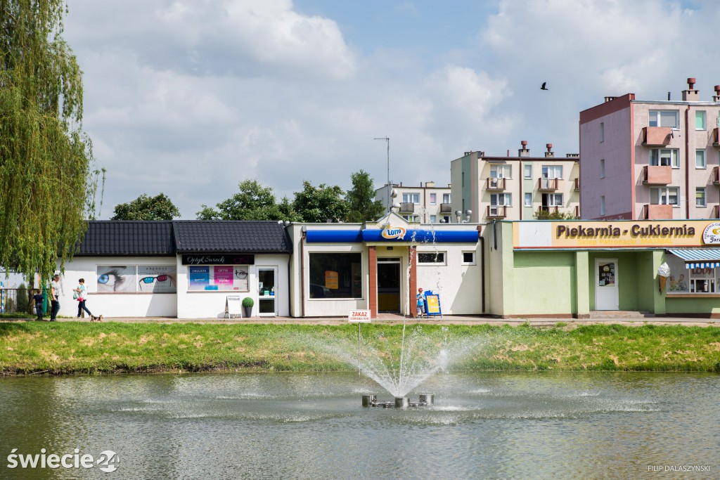 Miło posiedzieć przy fontannie na Mariankach