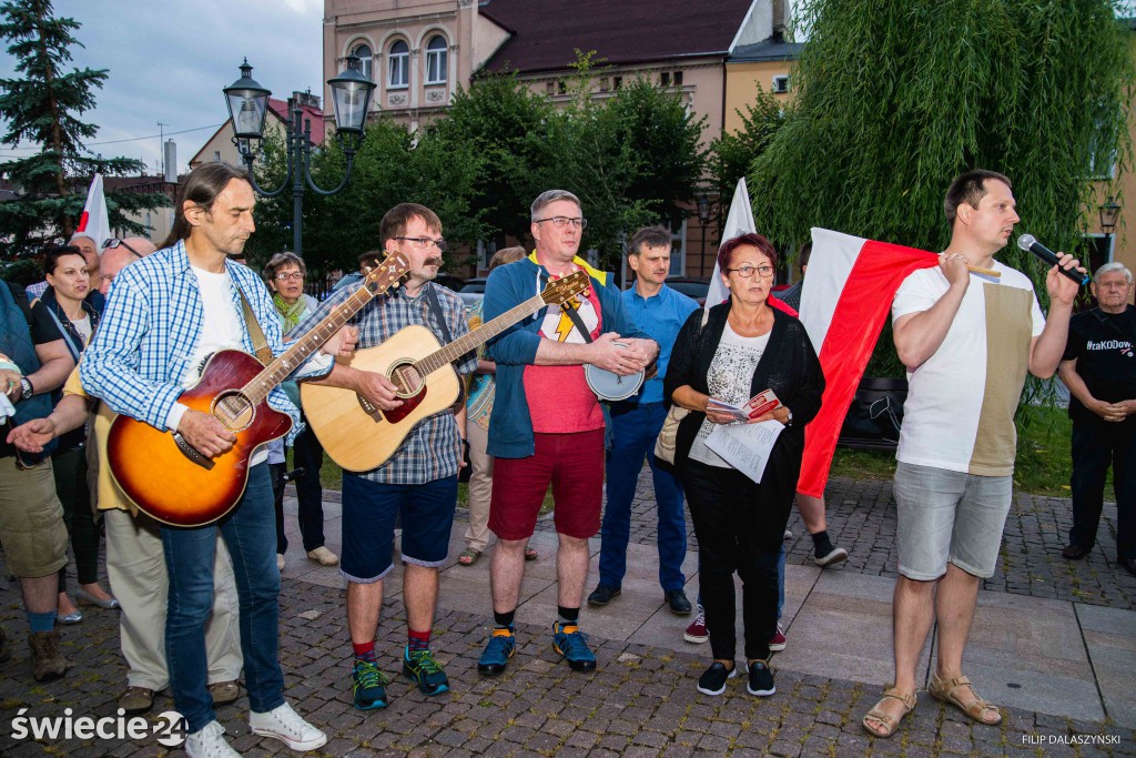 Kolejny dzień protestów w Świeciu