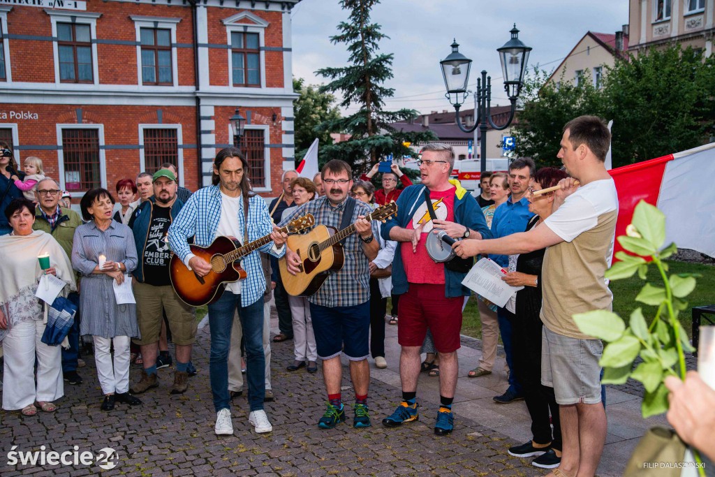 Kolejny dzień protestów w Świeciu