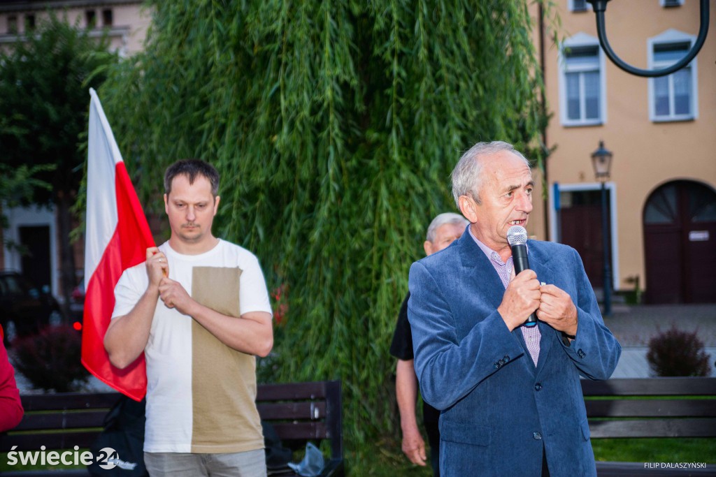 Kolejny dzień protestów w Świeciu