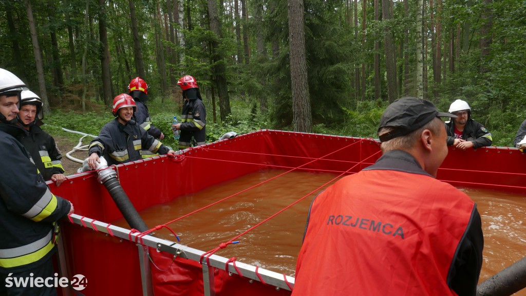 Strażacy gasili las koło Osia. Zobacz zdjęcia
