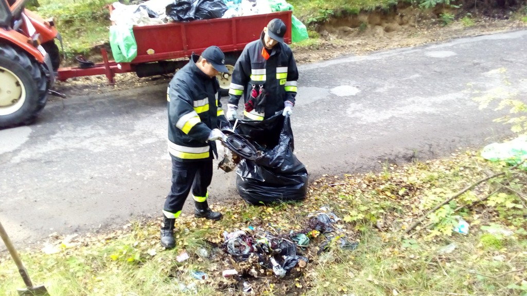 Strażacy z miasta i gminy sprzątali świat
