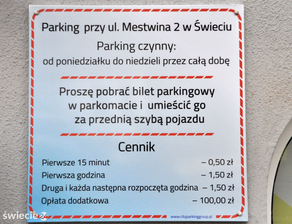 Prywatna strefa płatnego parkowania