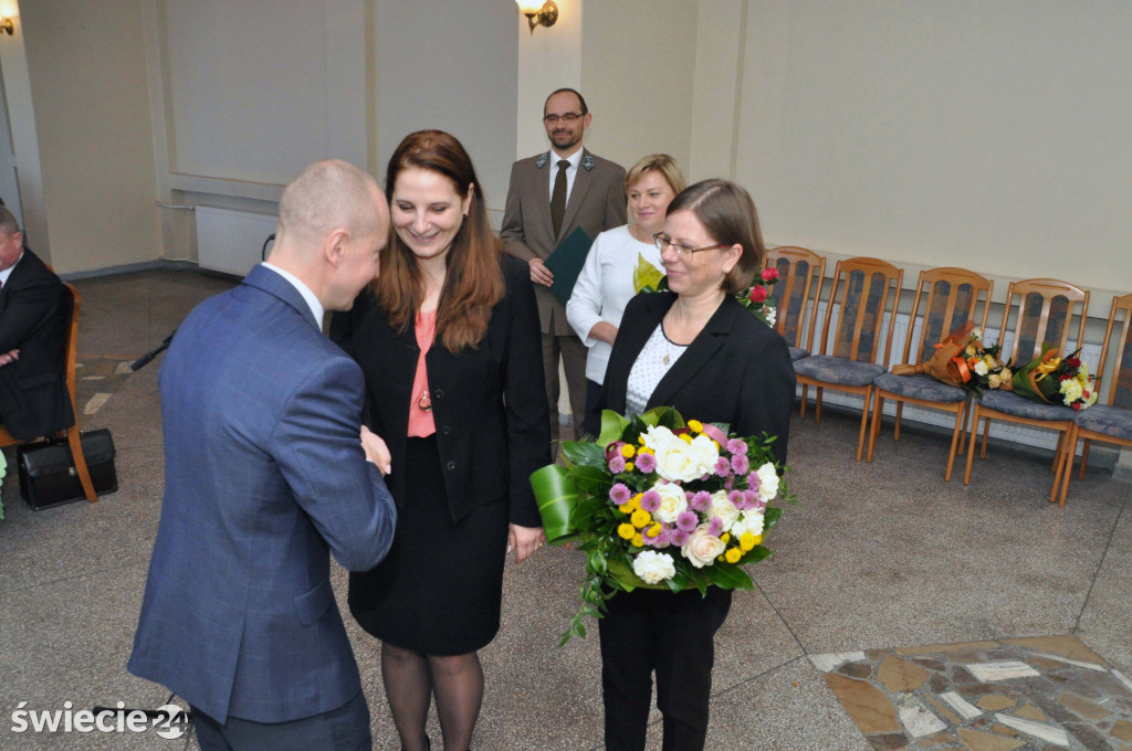 Zaprzysiężenie Rakowicza na wójta gminy Jeżewo