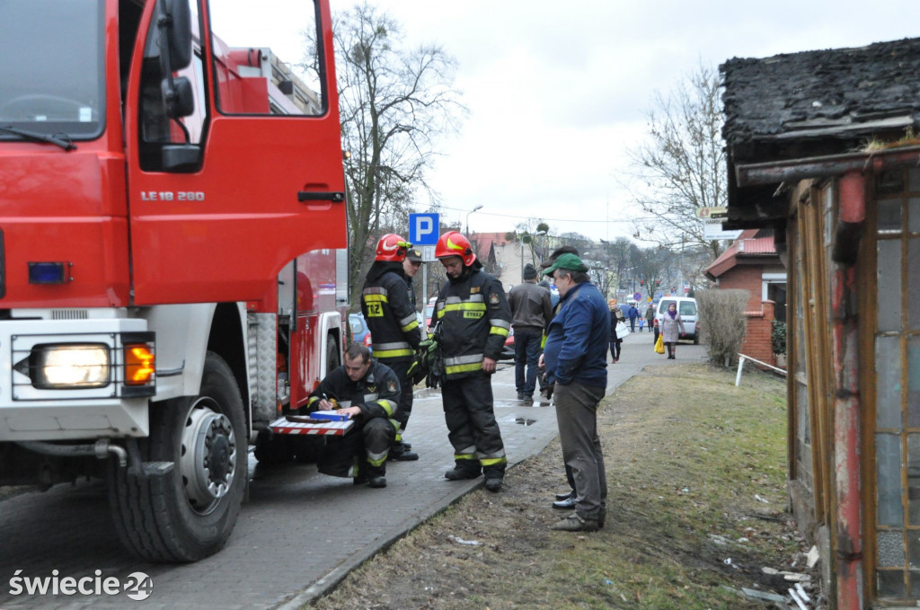 Bezdomni zaprószyli ogień w budynku
