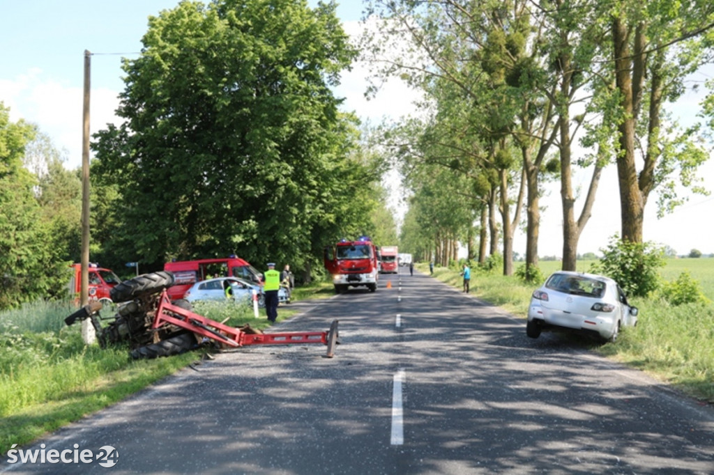 Niebezpieczny wypadek we Franciszkowie