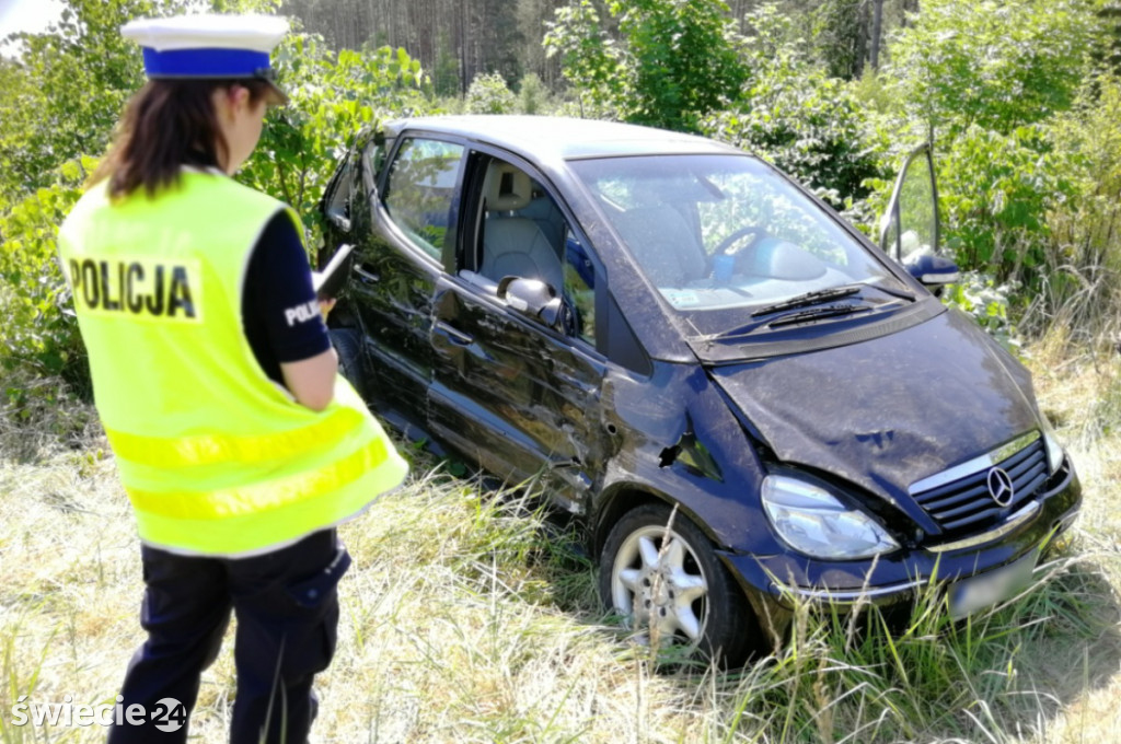 Zderzenie mercedesa z tirem