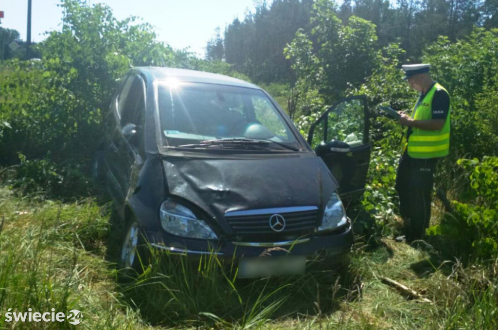 Zderzenie mercedesa z tirem