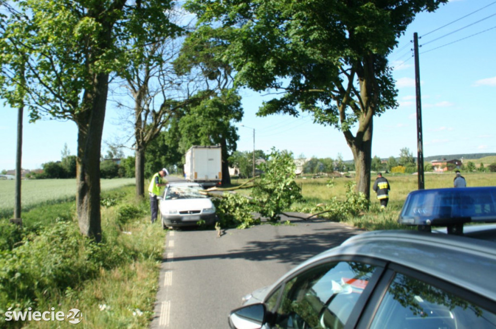Dwa wypadki w powiecie świeckim