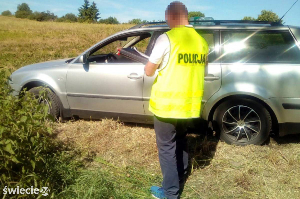 Pijany złodziej włamał się passata