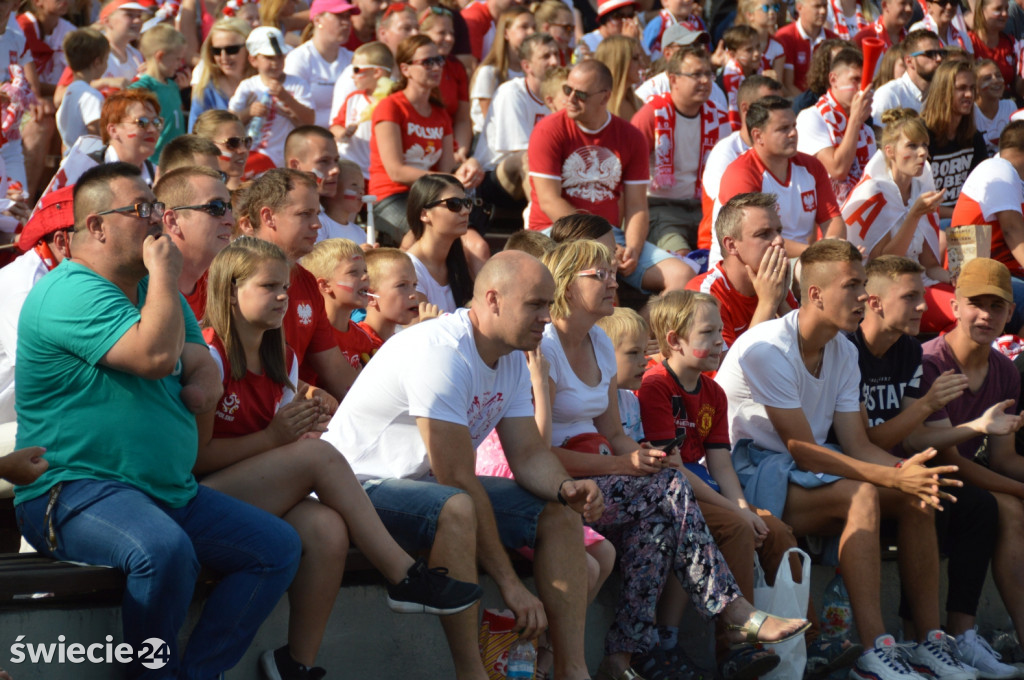Tłum kibiców zawiedziony grą Polaków