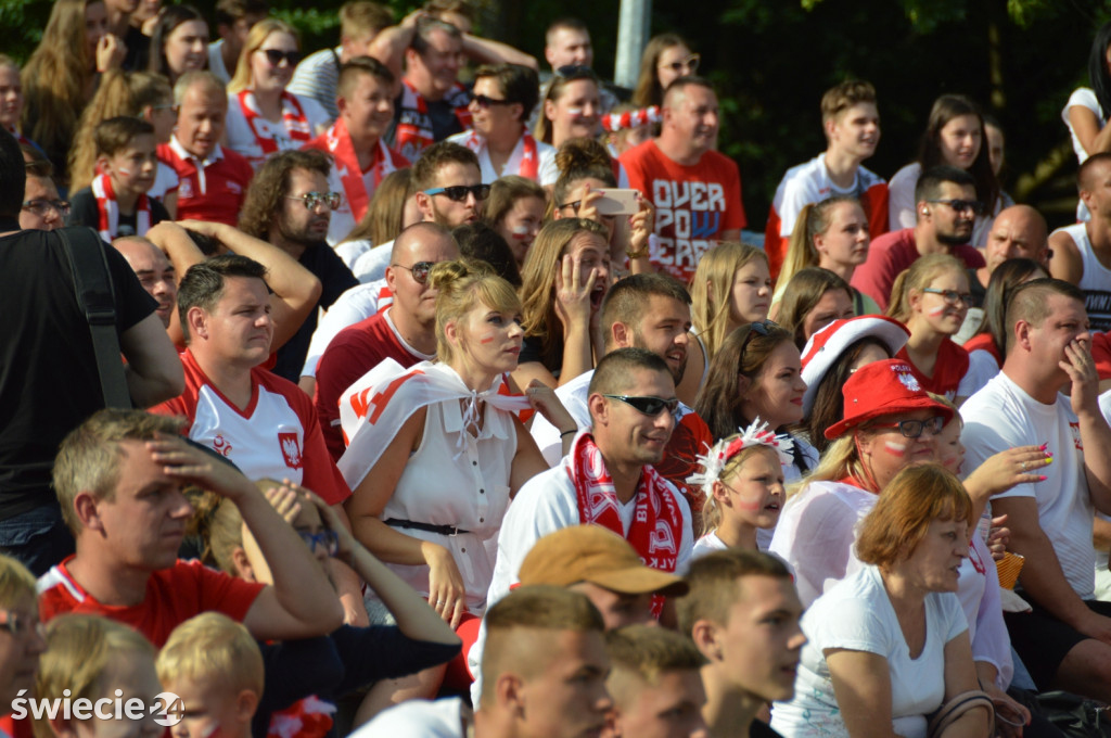 Tłum kibiców zawiedziony grą Polaków